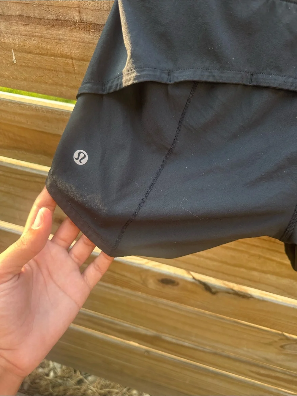 lululemon athletica Black Athletic Running Shorts